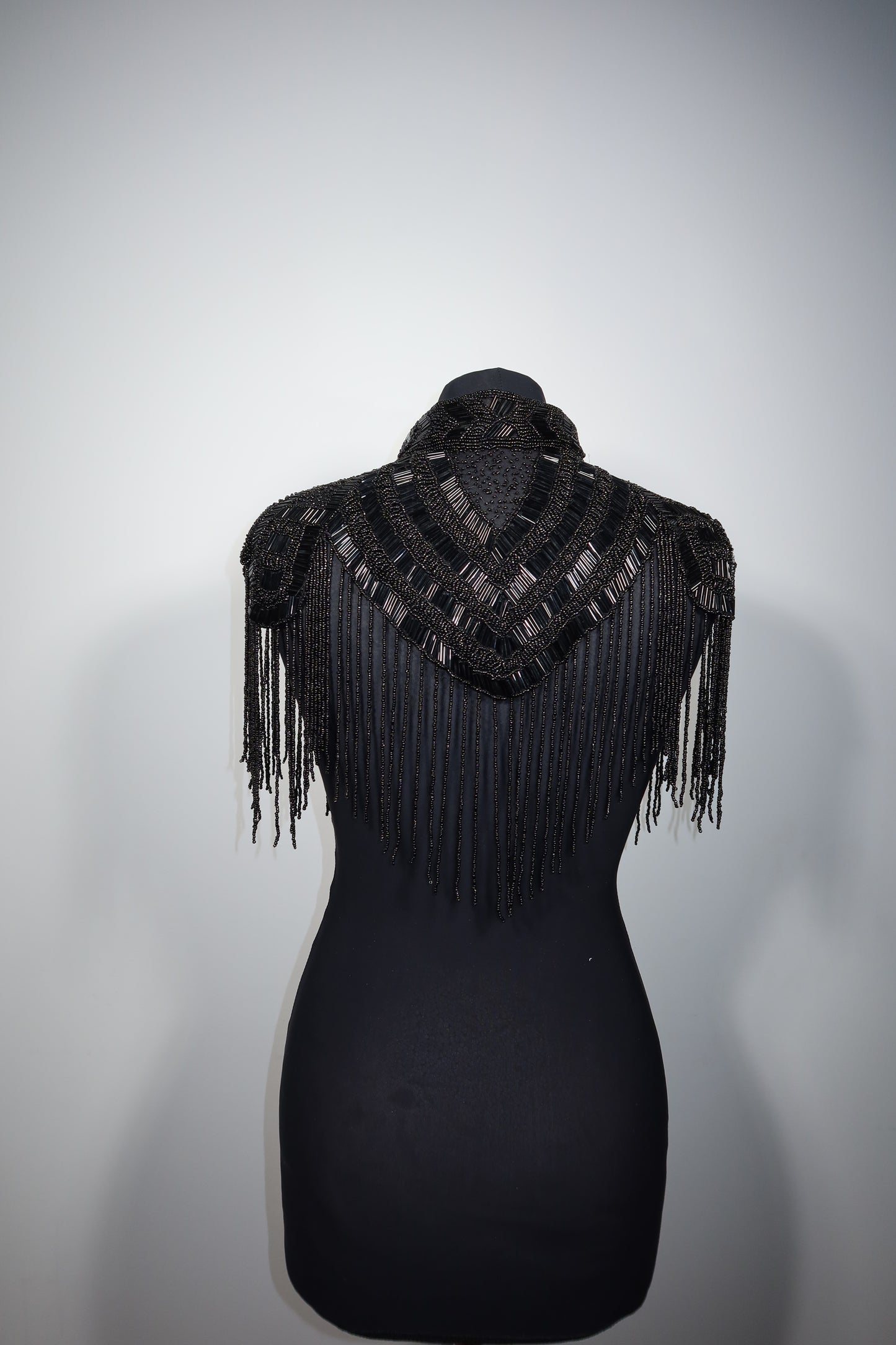 AVASA Obsidian Veil Beaded Capelet