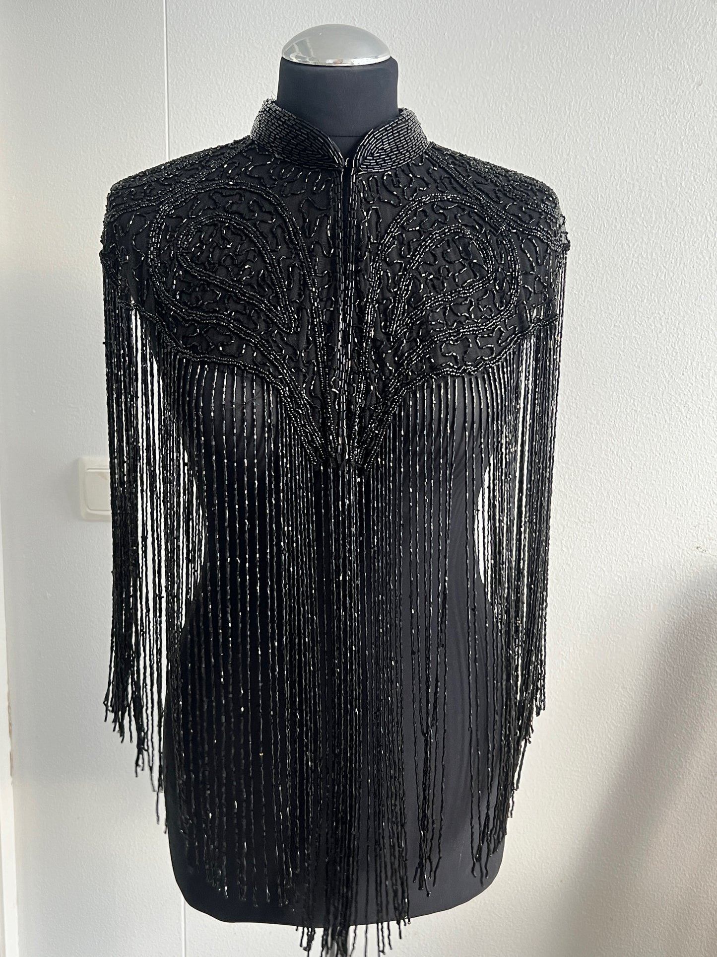 Obsidian Fringe Cape