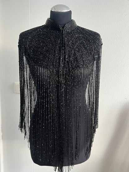 Obsidian Fringe Cape