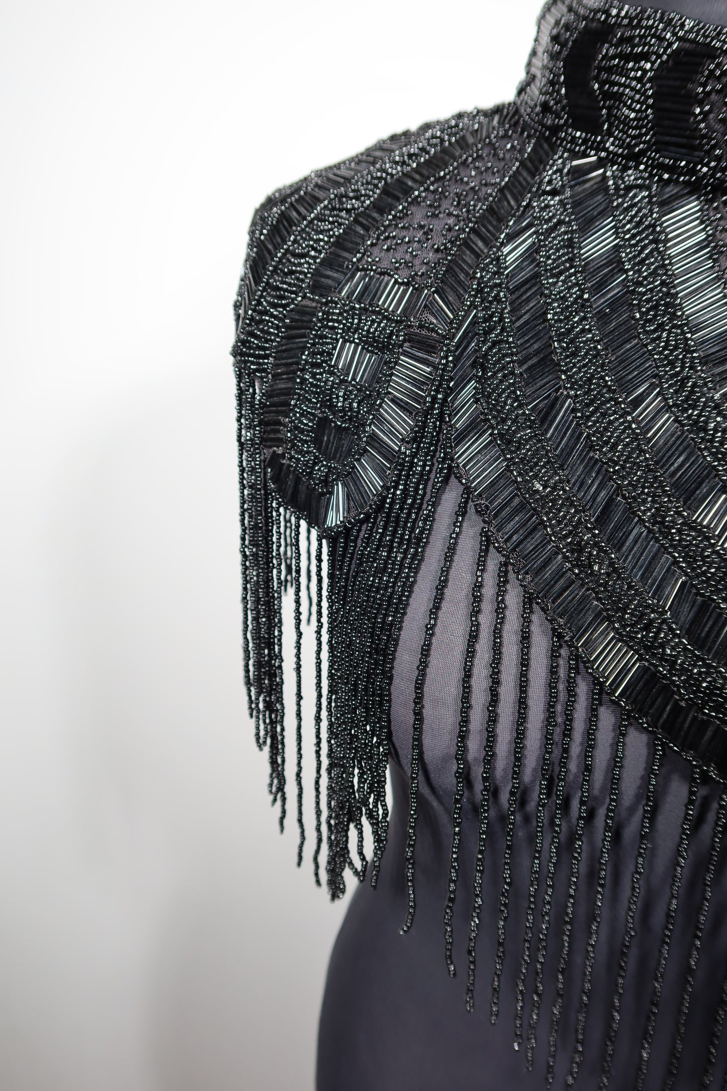 AVASA Obsidian Veil Beaded Capelet