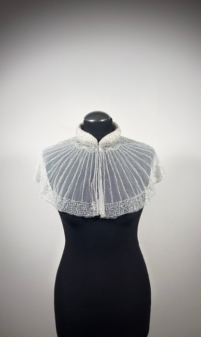 AVASA Ivory Radiance Beaded Capelet