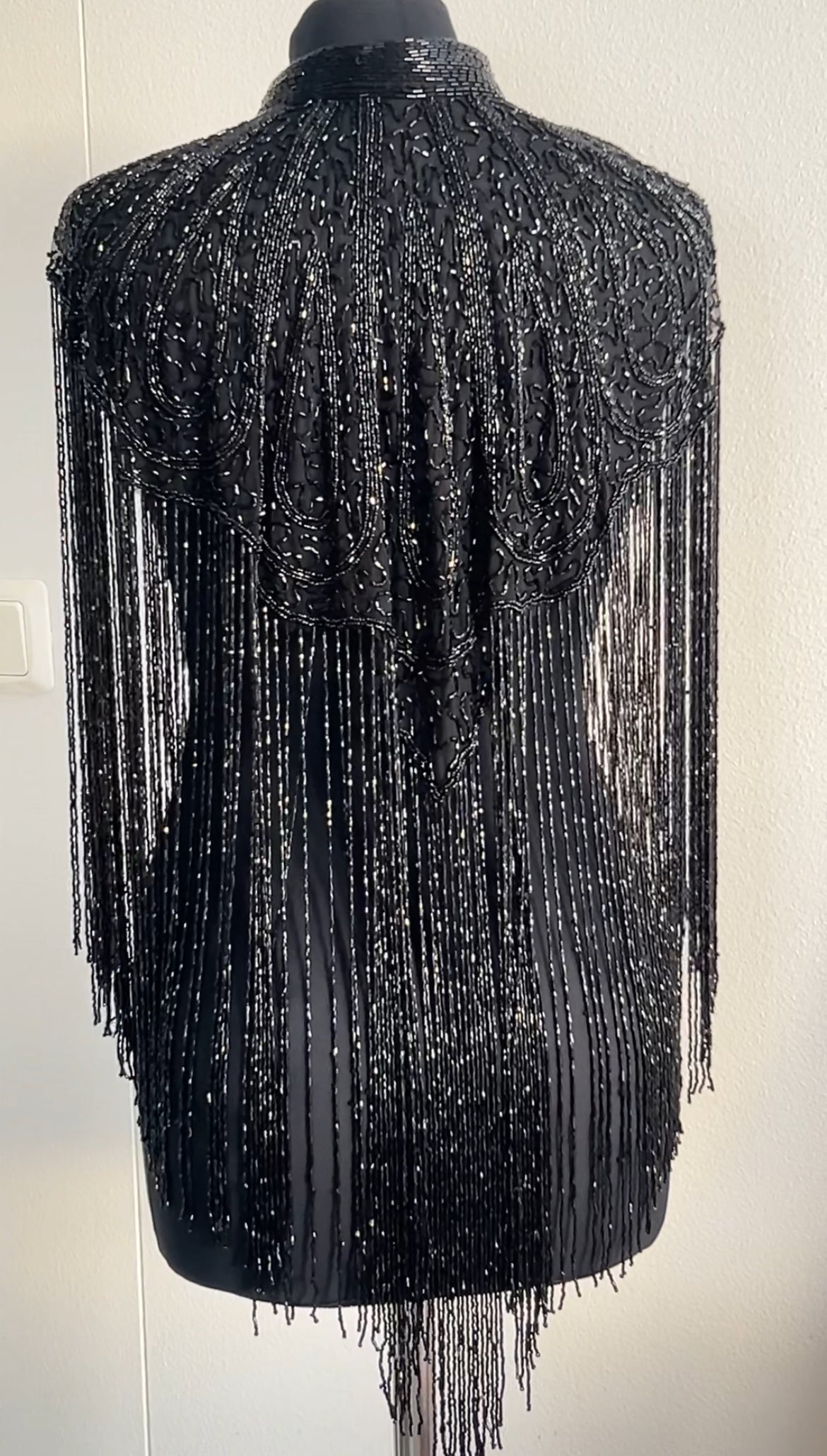 Obsidian Fringe Cape